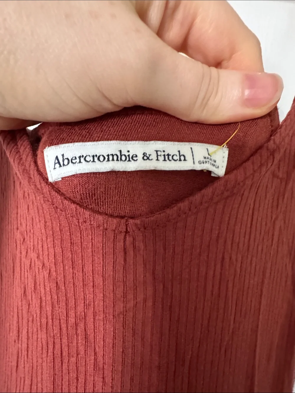 Abercrombie & Fitch Rust-Red Maxi Slip Dress